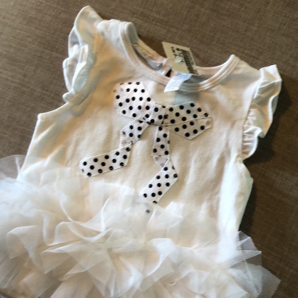 Adorable Boutique baby onesie with tutu size 6-9 months NWT - Picture 2 of 6